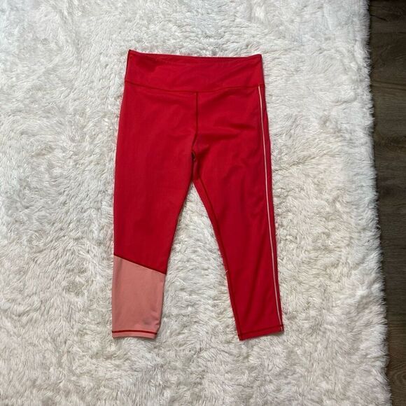 ZYIA Active Leggings Size 20 Popsicle Pink Reflective Stripe Light n Tight - Picture 3 of 8